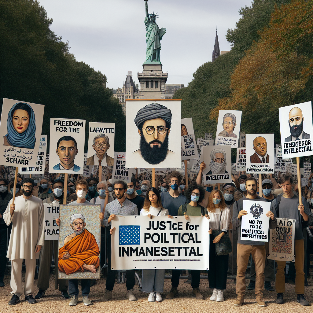 Advocates Rally for Detained Georgetown Scholar Labeled as 'Political Prisoner'