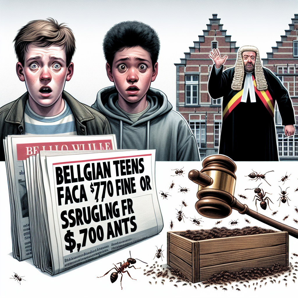 Belgian Teens Face $7,700 Fine or Jail for Smuggling 5,000 Ants