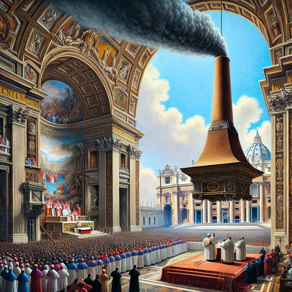 Cardinals' First Ballot Fails to Elect New Pope, Black Smoke Rises