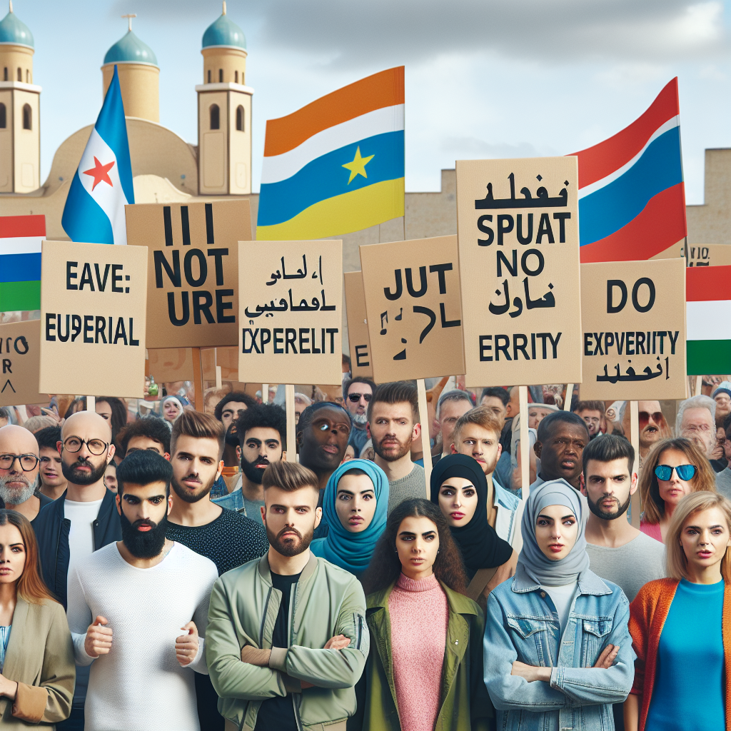 Demonstrators Oppose Israel's Involvement in Eurovision