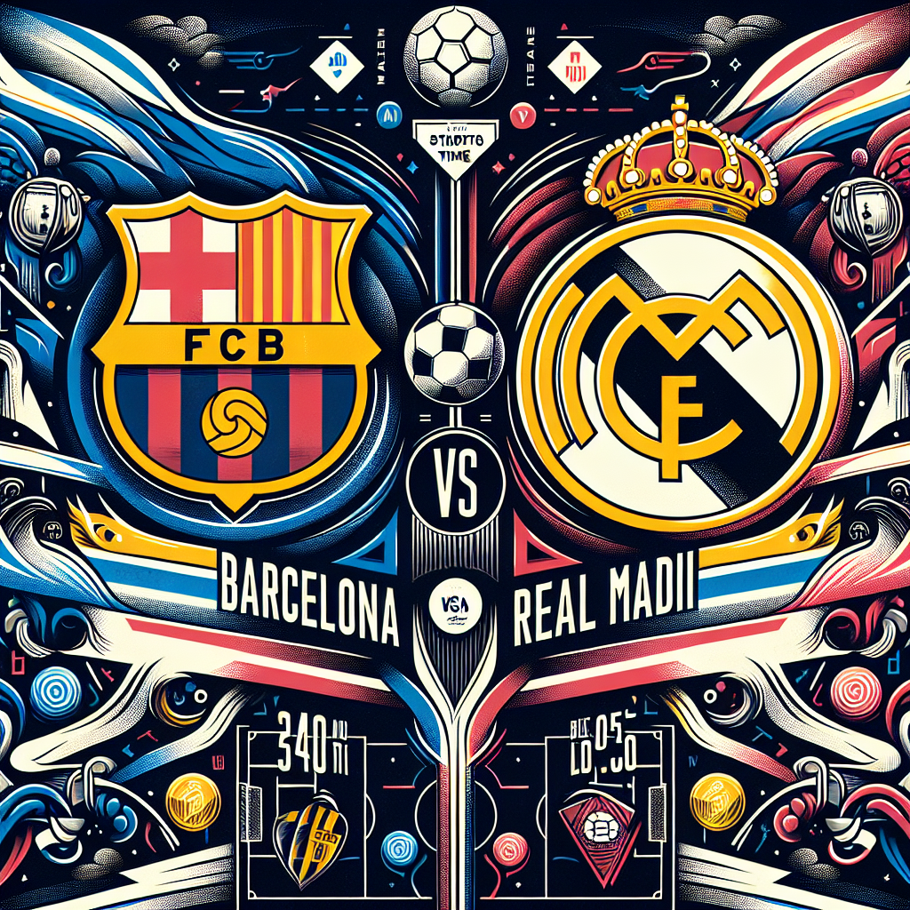 El Clasico Showdown: Barcelona vs Real Madrid - Start Time, Team News, and Lineups