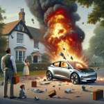 Electric Mercedes Car Worth Rs 50 Lakh Bursts Into Flames: UK Family Survives 'Bomb-Like' Blast