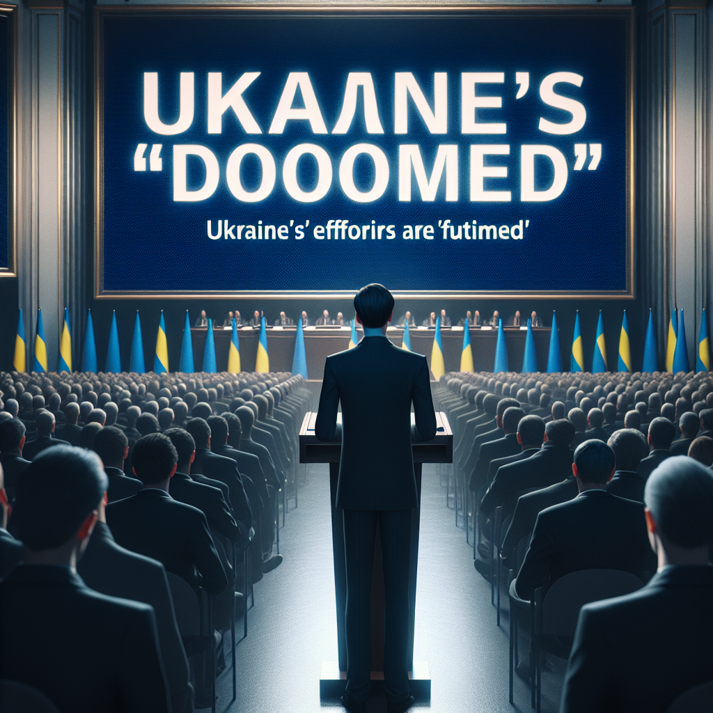 EU State President Declares Ukraine's Efforts 'Doomed'