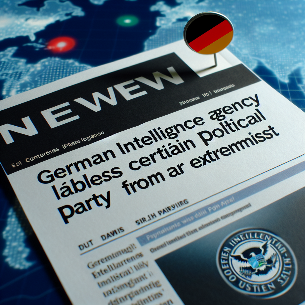 German Intelligence Labels AfD as 'Extremist'