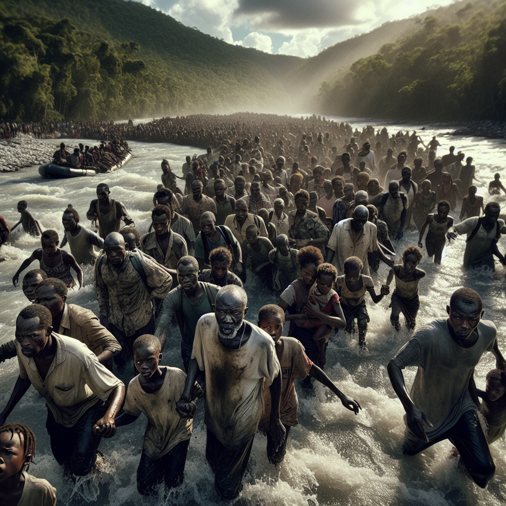 Haitians Cross Longest River to Evade Gang Violence
