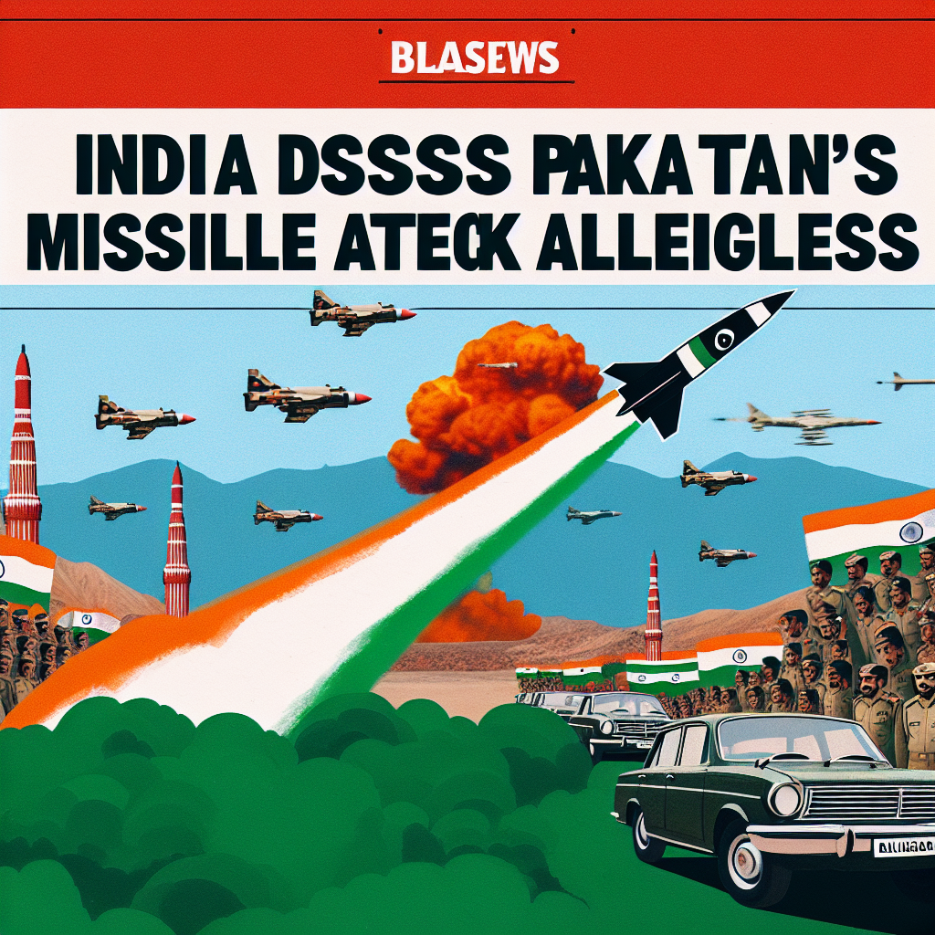 "India Dismisses Pakistan's Missile Attack Allegations as Baseless"