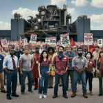Machinists Union Members Strike at Pratt & Whitney Jet Engine Plant