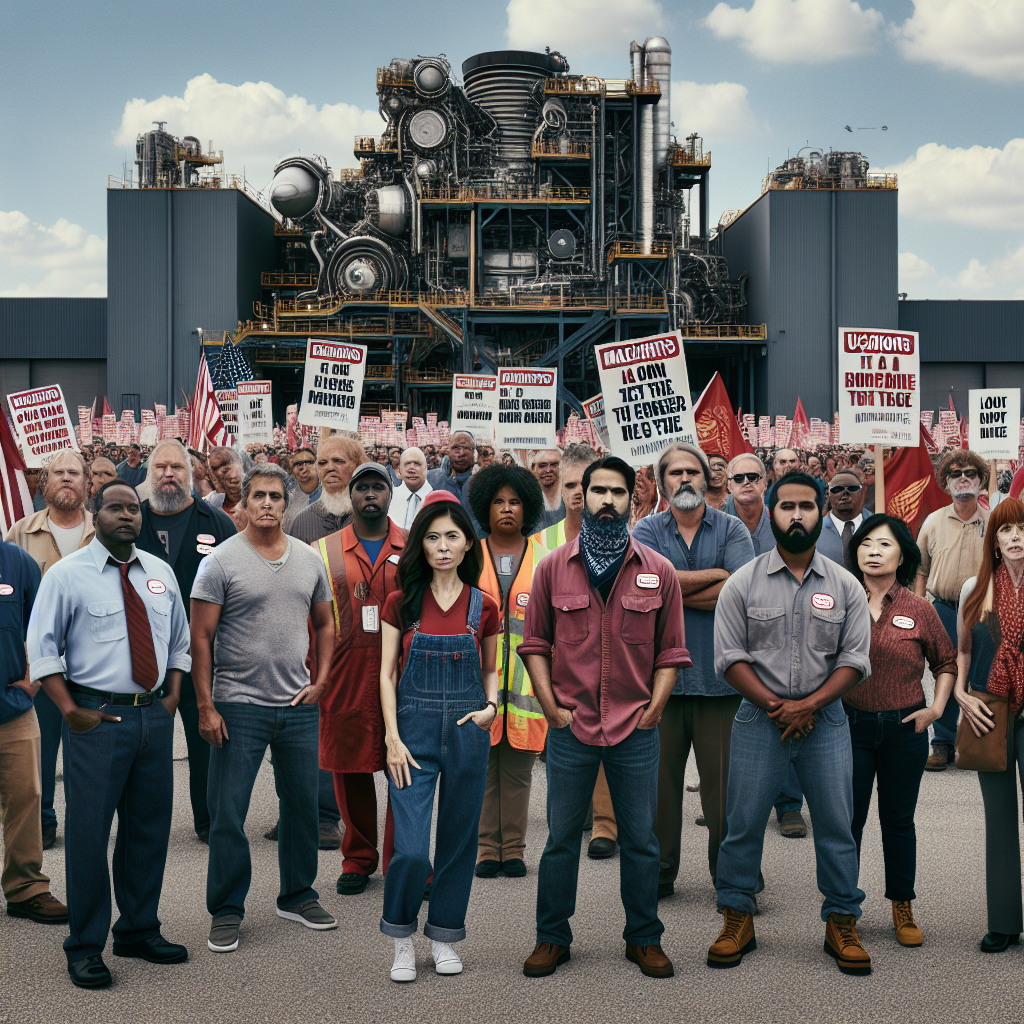 Machinists Union Members Strike at Pratt & Whitney Jet Engine Plant