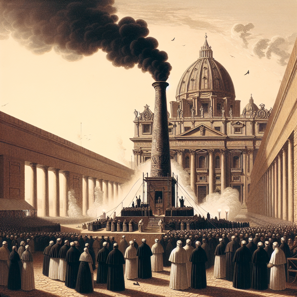 No Pope Chosen as Black Smoke Rises After Initial Conclave Vote