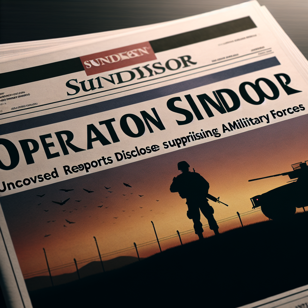 "Op Sindoor: Sources Reveal Explosive Allegations Against Pak Army"