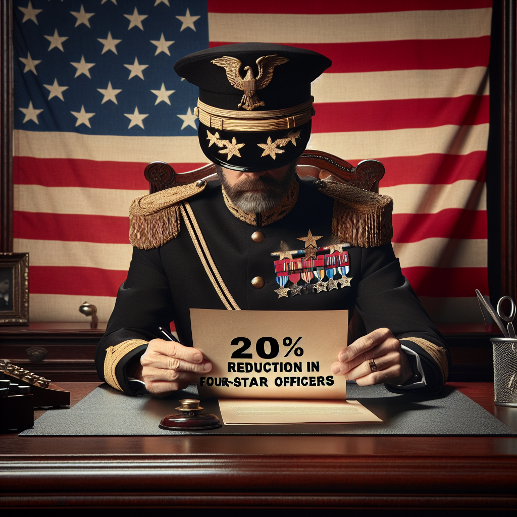 Pentagon Chief Mandates 20% Cut in Four-Star Military Officers
