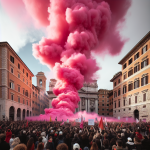 Pink Smoke Rises in Rome Advocating for Women Priests