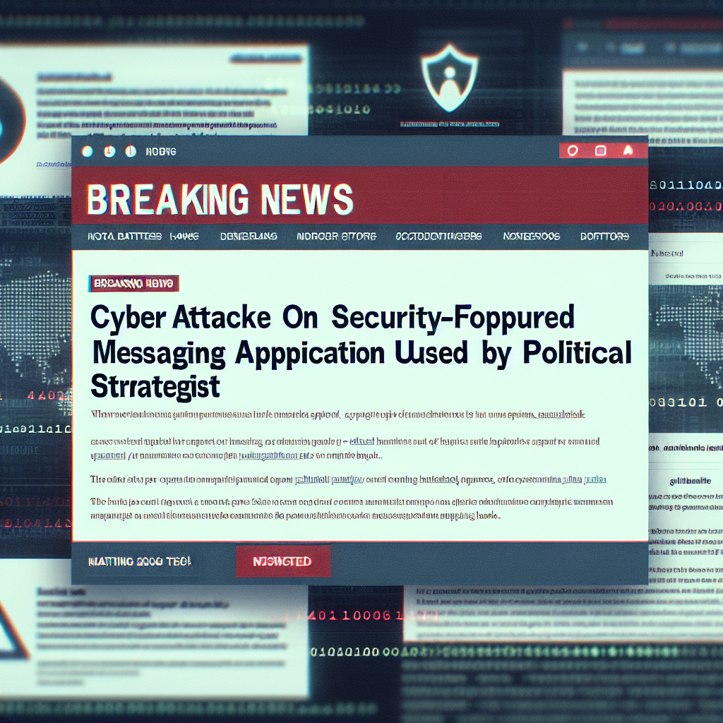Tech Site 404 Media Reports Hack of Signal-Like App Used by Trump Adviser