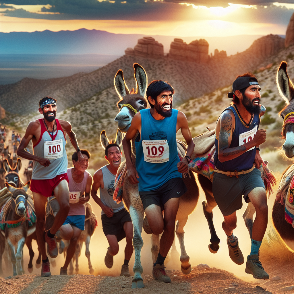 Trail Runners Experience the Excitement of Burro Racing in New Mexico