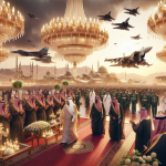 Trump Receives Grand Reception with Warplanes and Chandeliers in Saudi Arabia