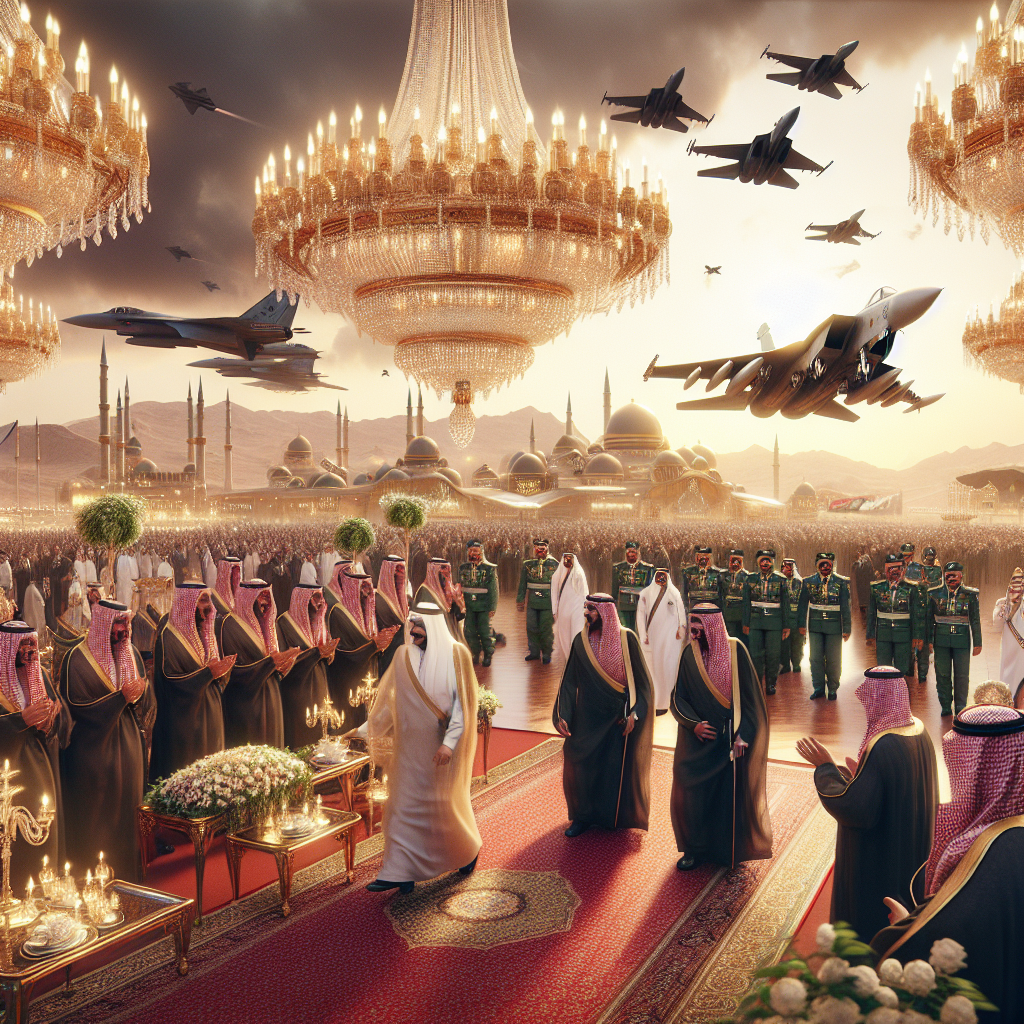 Trump Receives Grand Reception with Warplanes and Chandeliers in Saudi Arabia