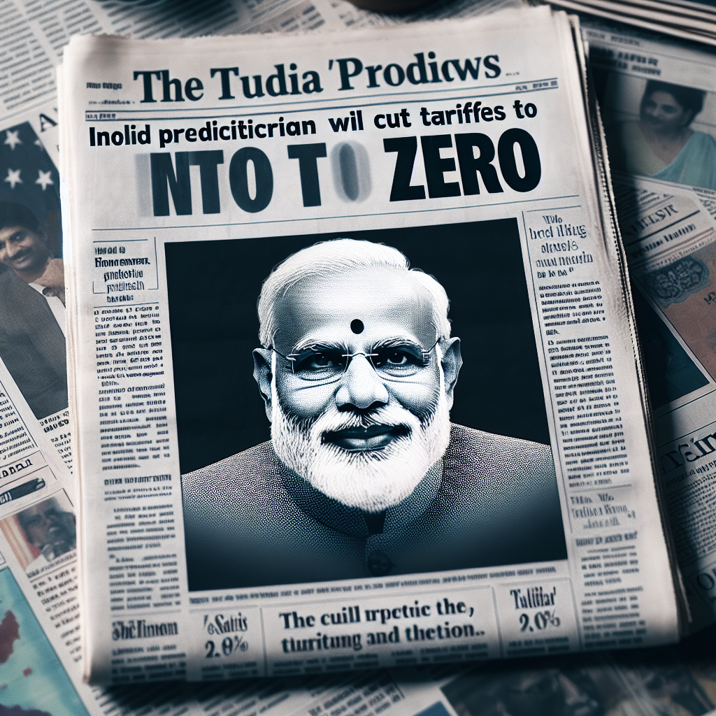 Trump's Bold Prediction: India to Slash Tariffs to Zero