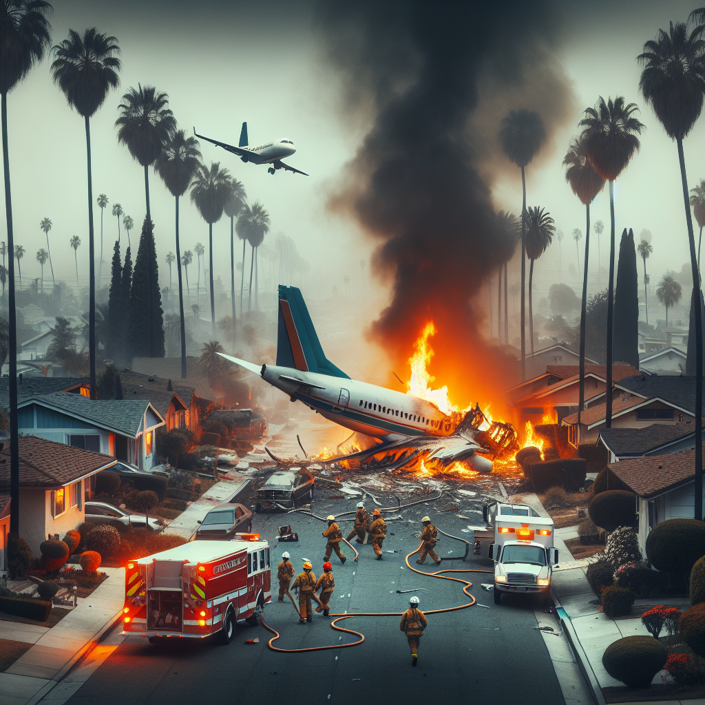 Two Fatalities as Plane Crashes into California Neighborhood