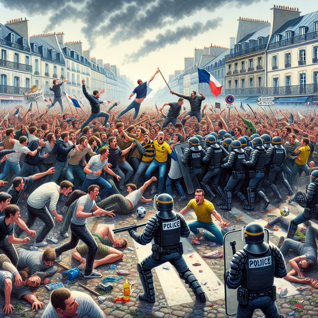 Unrest in Paris: Fan Violence and Police Clashes Captured on Video