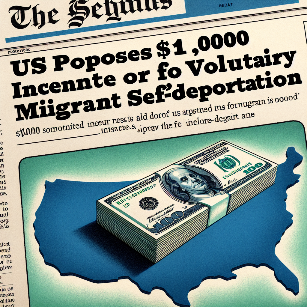 US Proposes $1,000 Incentive for Voluntary Migrant Self-Deportation