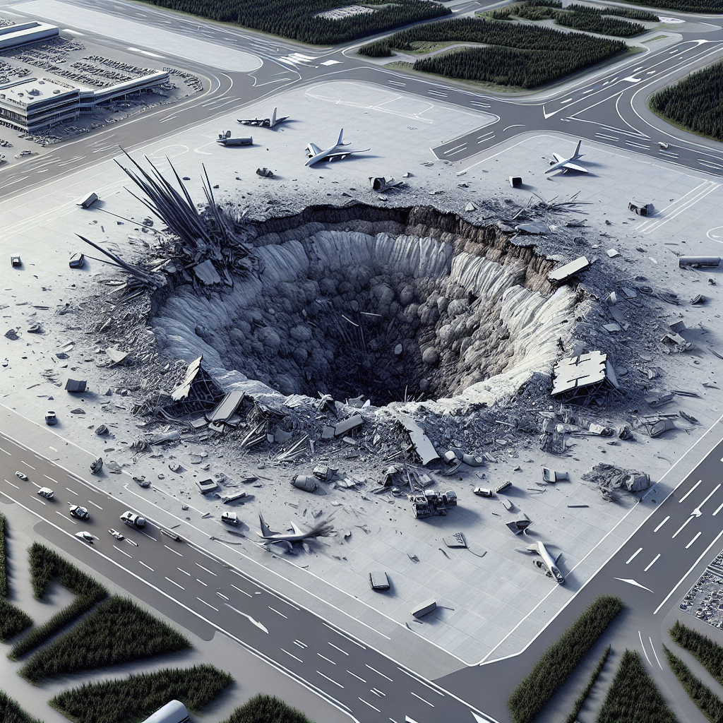Video: Massive 25-Meter Crater at Israel's Largest Airport Following Houthi Missile Attack