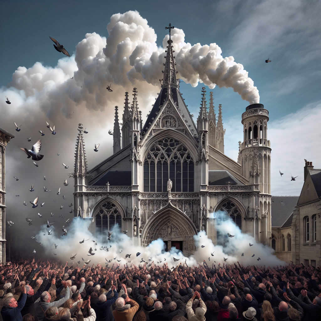 White Smoke Signals Election of New Pope from Sistine Chapel