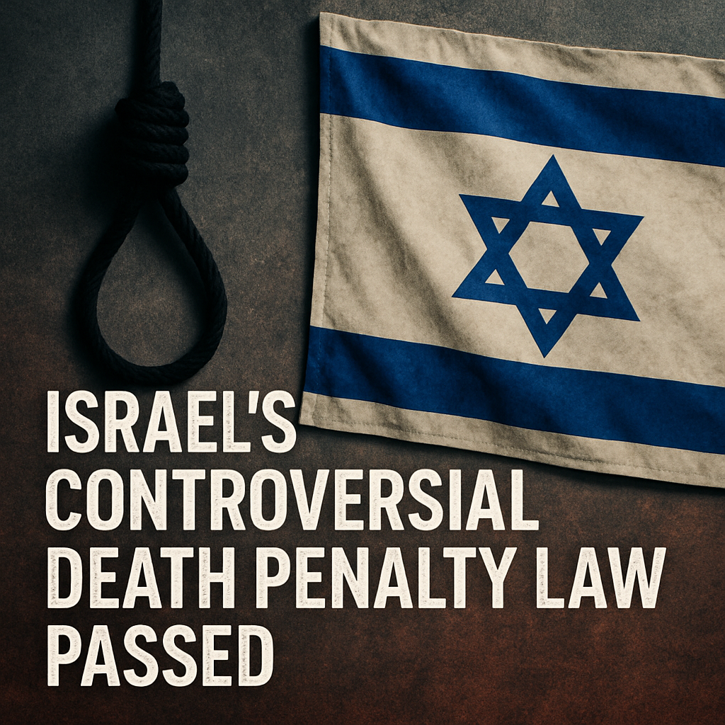 Illustration of Israel's Controversial Death Penalty Law Passed