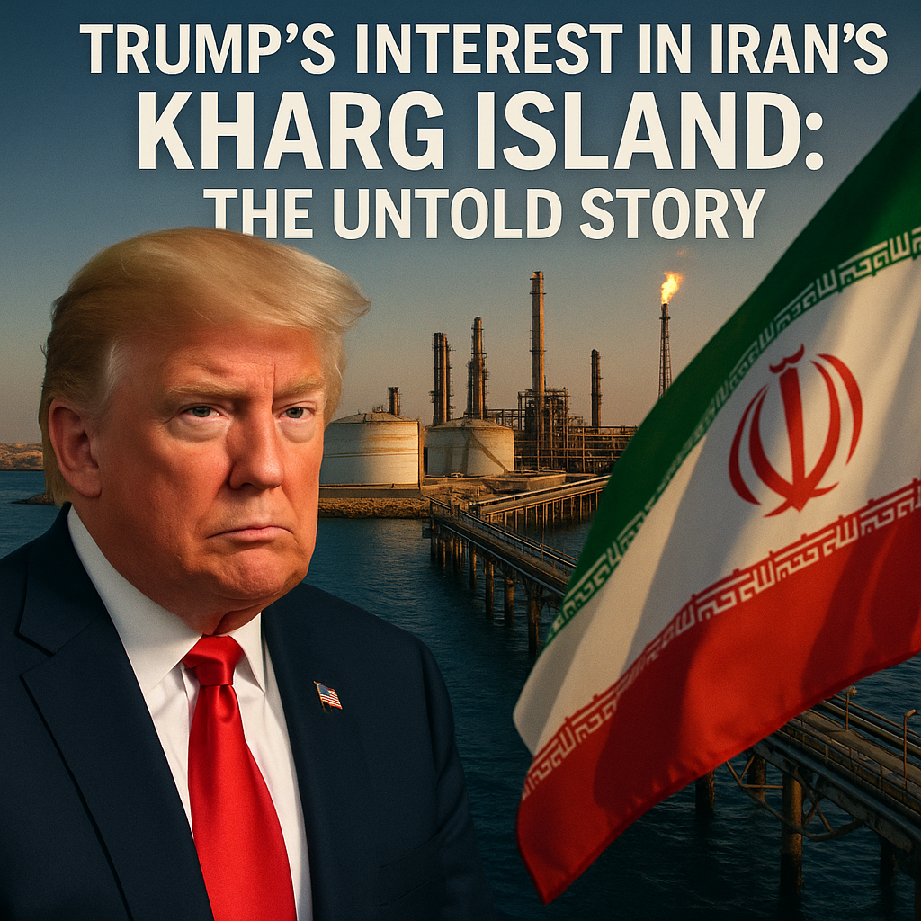 Illustration of Trump's Interest in Iran's Kharg Island: The Untold Story