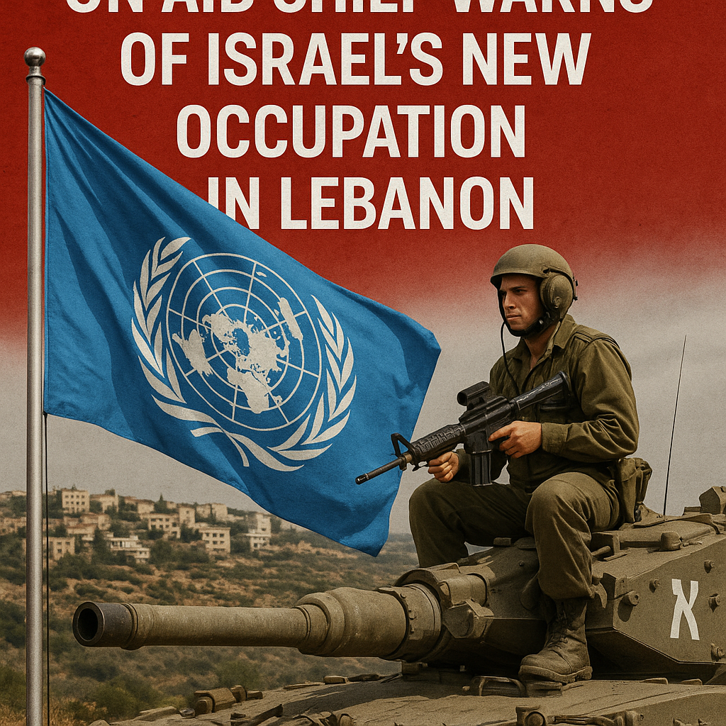 Illustration of UN Aid Chief Warns of Israel's New Occupation in Lebanon