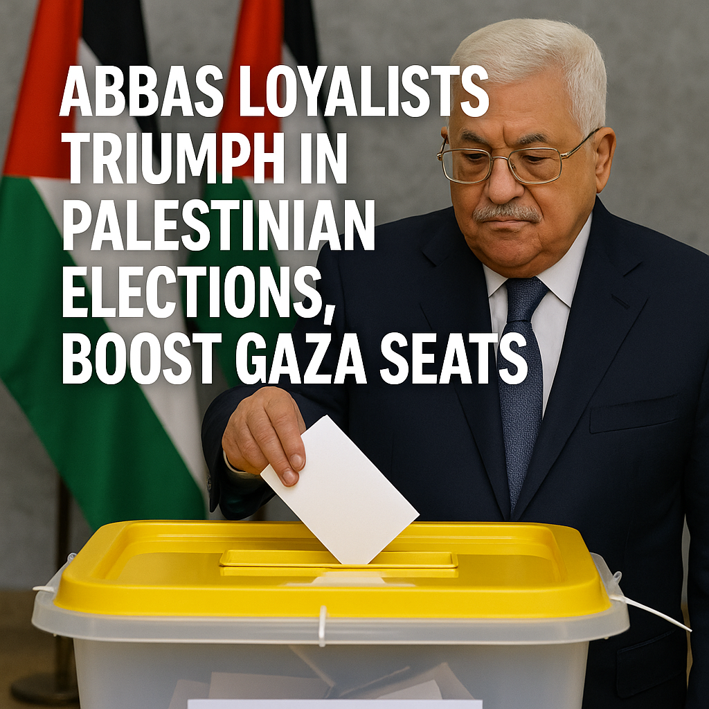 Illustration of Abbas Loyalists Triumph in Palestinian Elections, Boost Gaza Seats