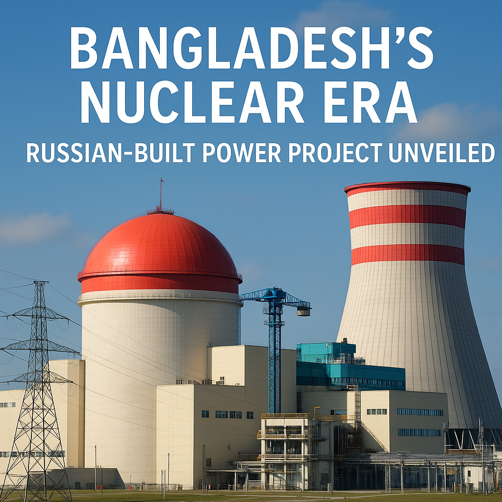 Illustration of Bangladesh's Nuclear Era: Russian-Built Power Project Unveiled