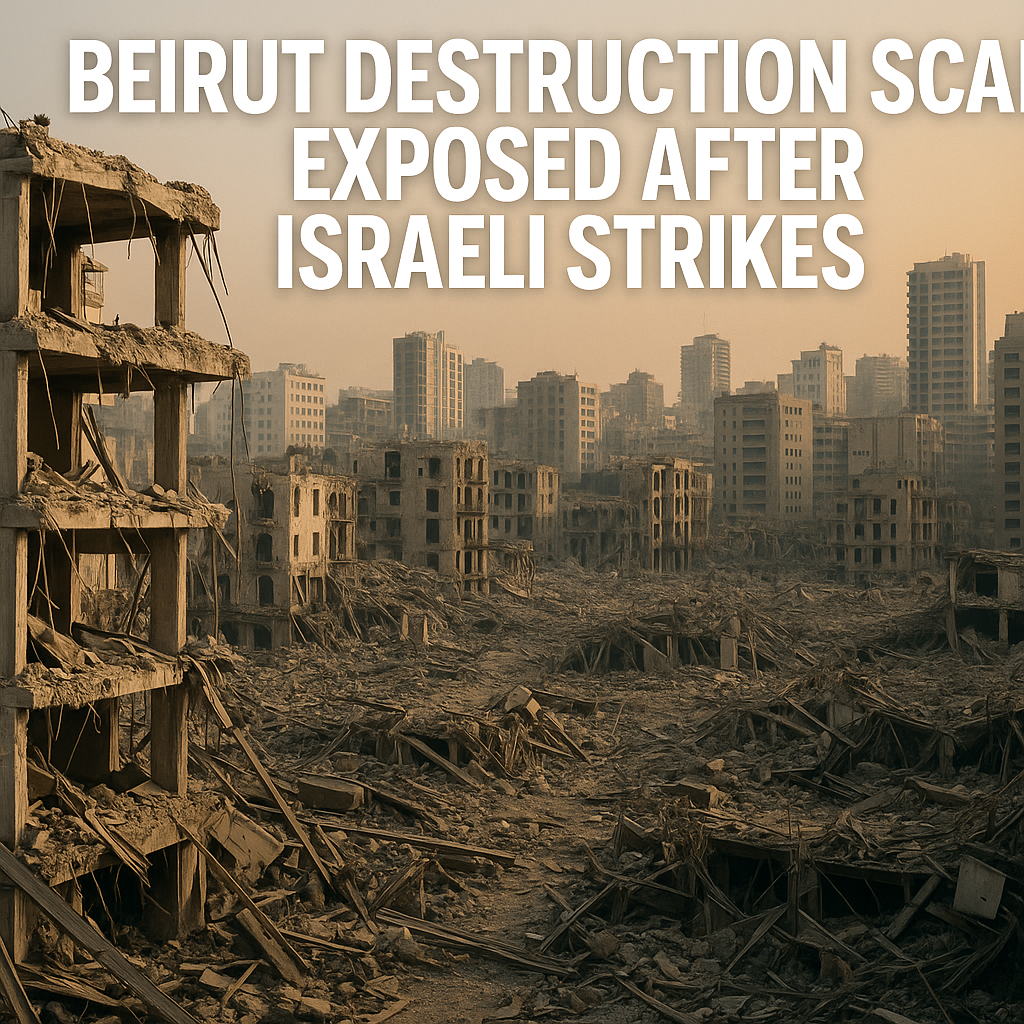 Illustration of Beirut Destruction Scale Exposed After Israeli Strikes