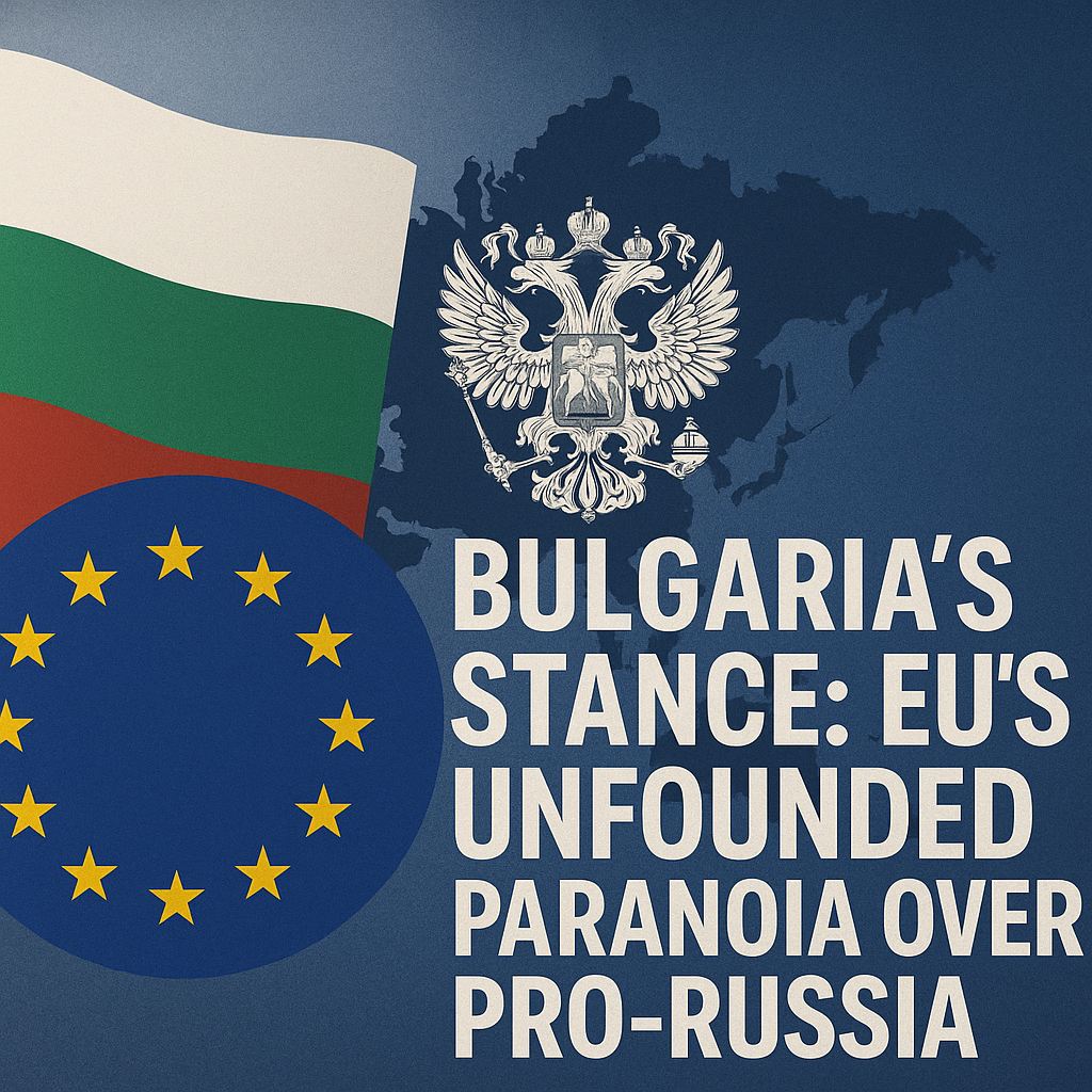 Illustration of Bulgaria's Stance: EU's Unfounded Paranoia Over Pro-Russia