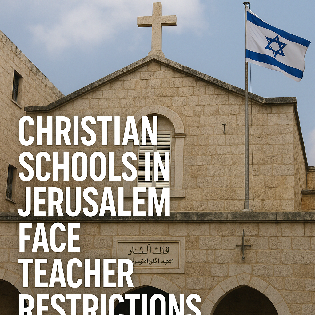 Illustration of Christian Schools in Jerusalem Face Teacher Restrictions