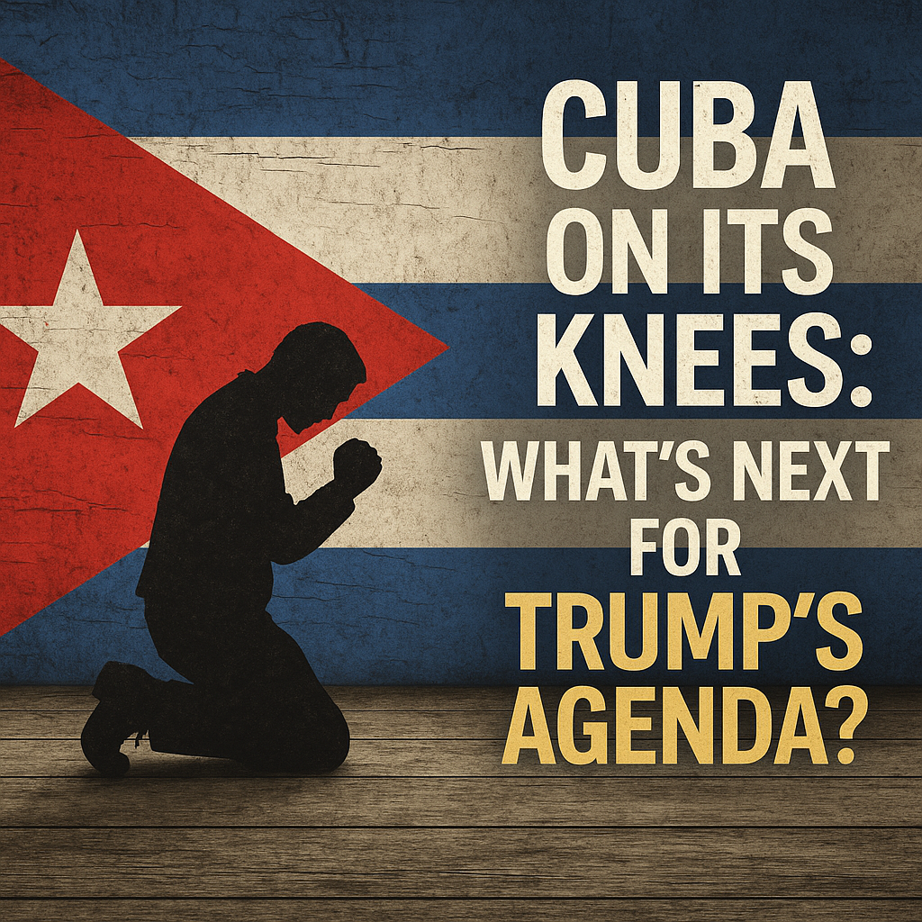 Illustration of Cuba on Its Knees: What's Next for Trump’s Agenda?