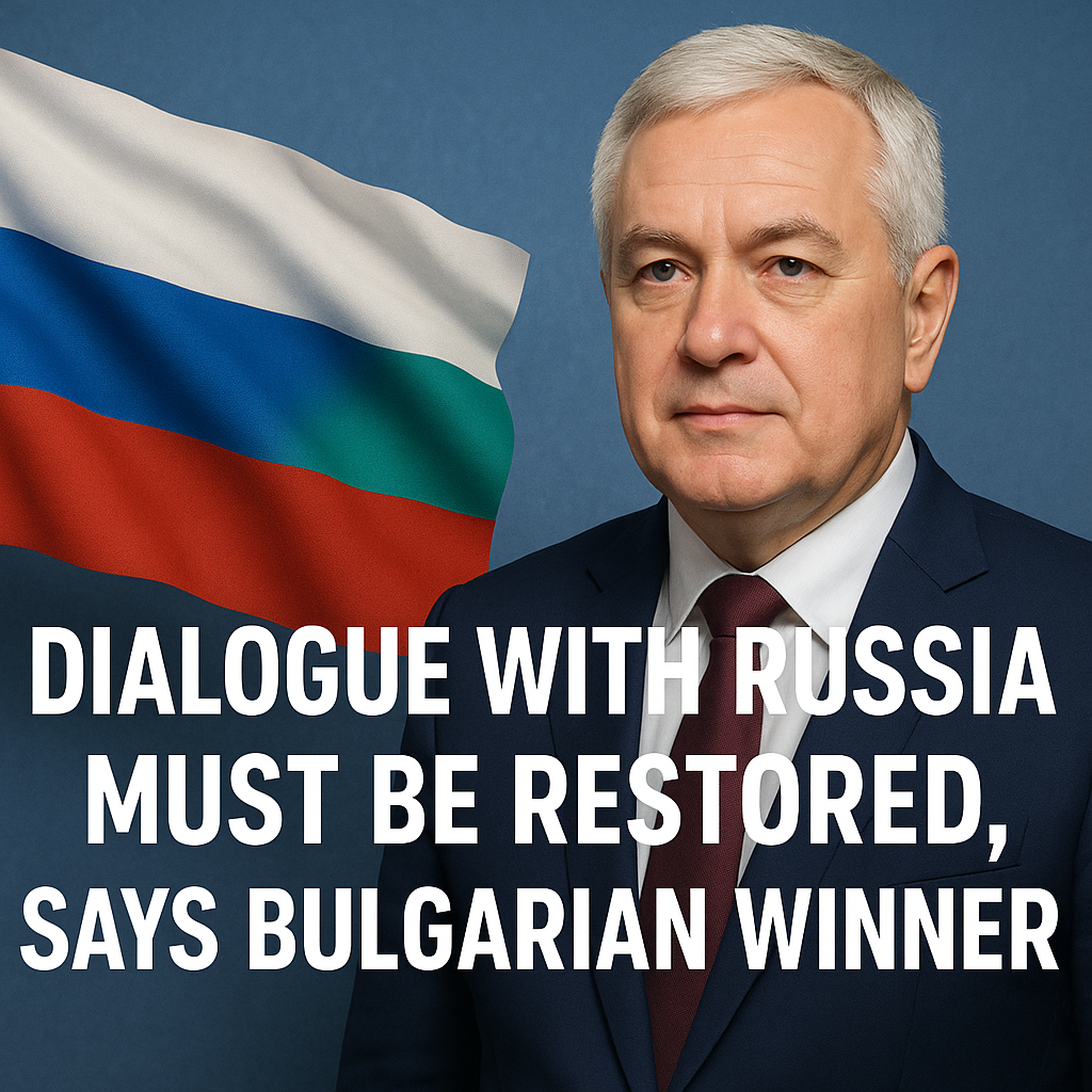 Illustration of Dialogue with Russia Must Be Restored, Says Bulgarian Winner