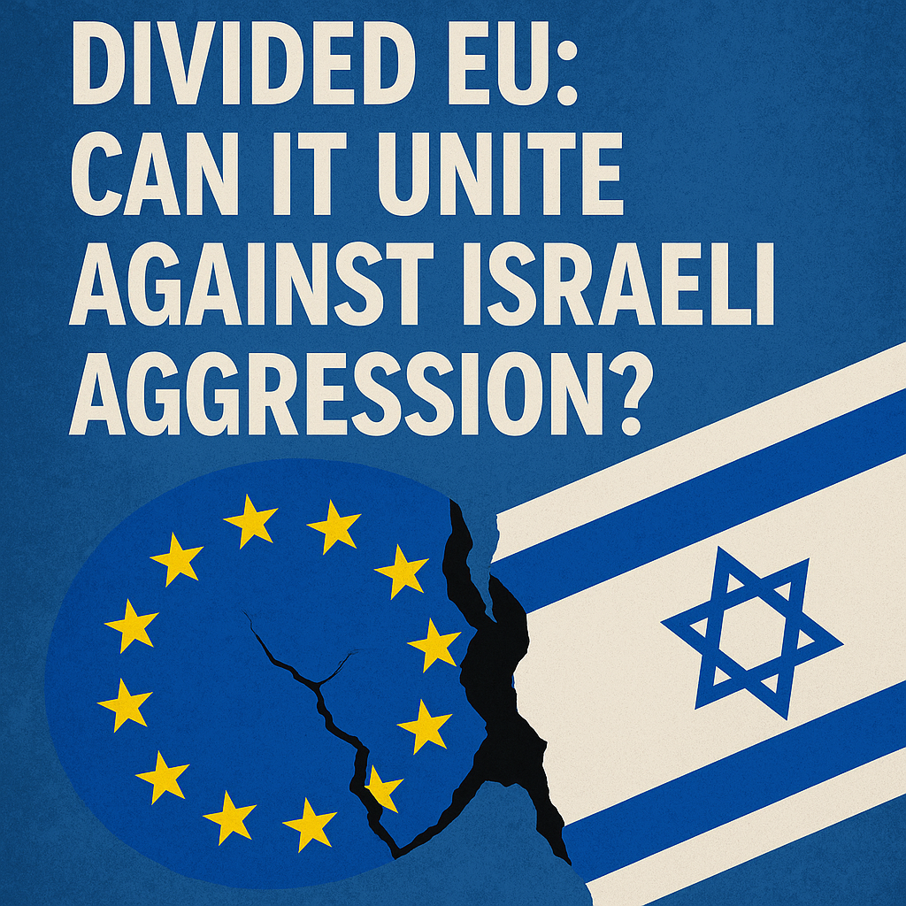 Illustration of Divided EU: Can It Unite Against Israeli Aggression?