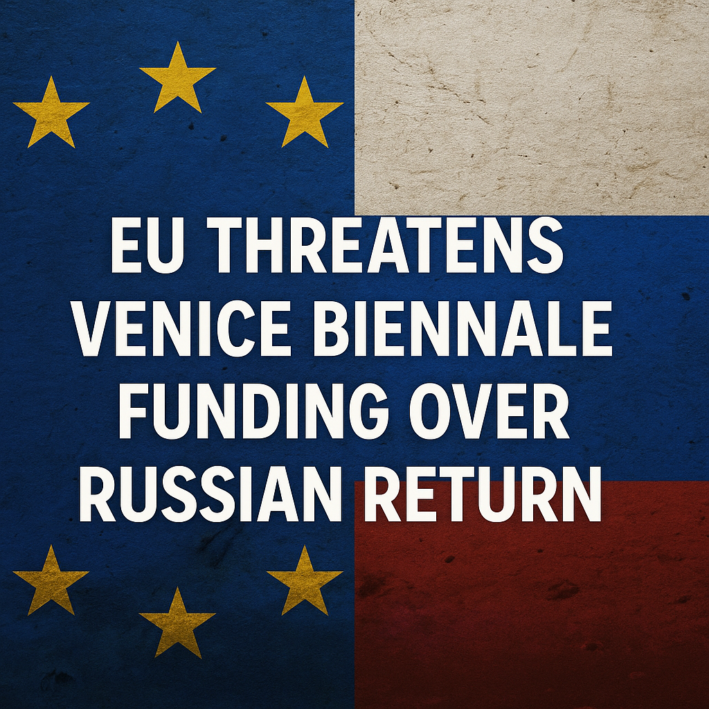 Illustration of EU Threatens Venice Biennale Funding Over Russian Return