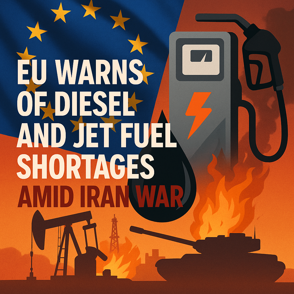 Illustration of EU Warns of Diesel and Jet Fuel Shortages Amid Iran War