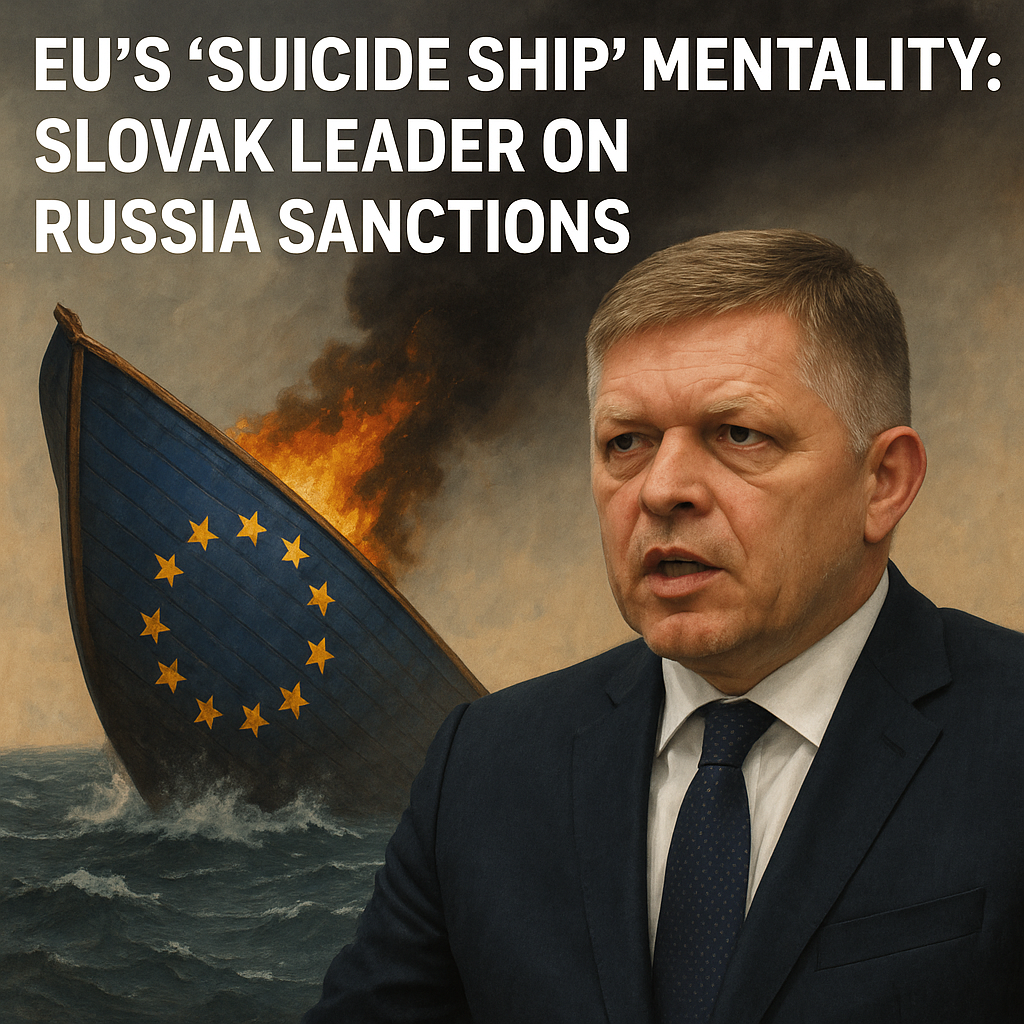Illustration of EU's 'Suicide Ship' Mentality: Slovak Leader on Russia Sanctions