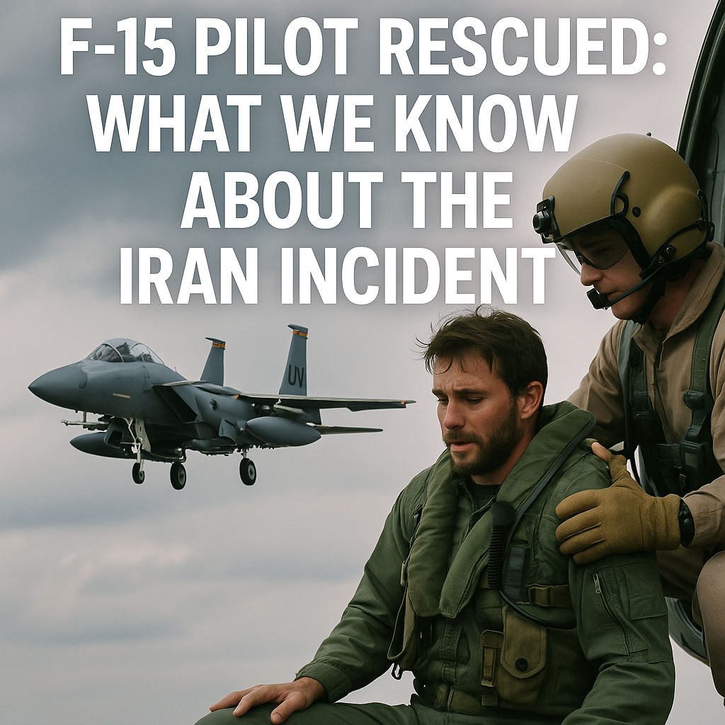 Illustration of F-15 Pilot Rescued: What We Know About the Iran Incident