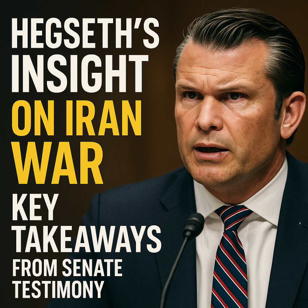 Illustration of Hegseth's Insight on Iran War: Key Takeaways from Senate Testimony