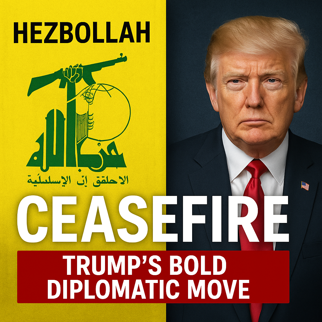 Illustration of Hezbollah Ceasefire: Trump's Bold Diplomatic Move