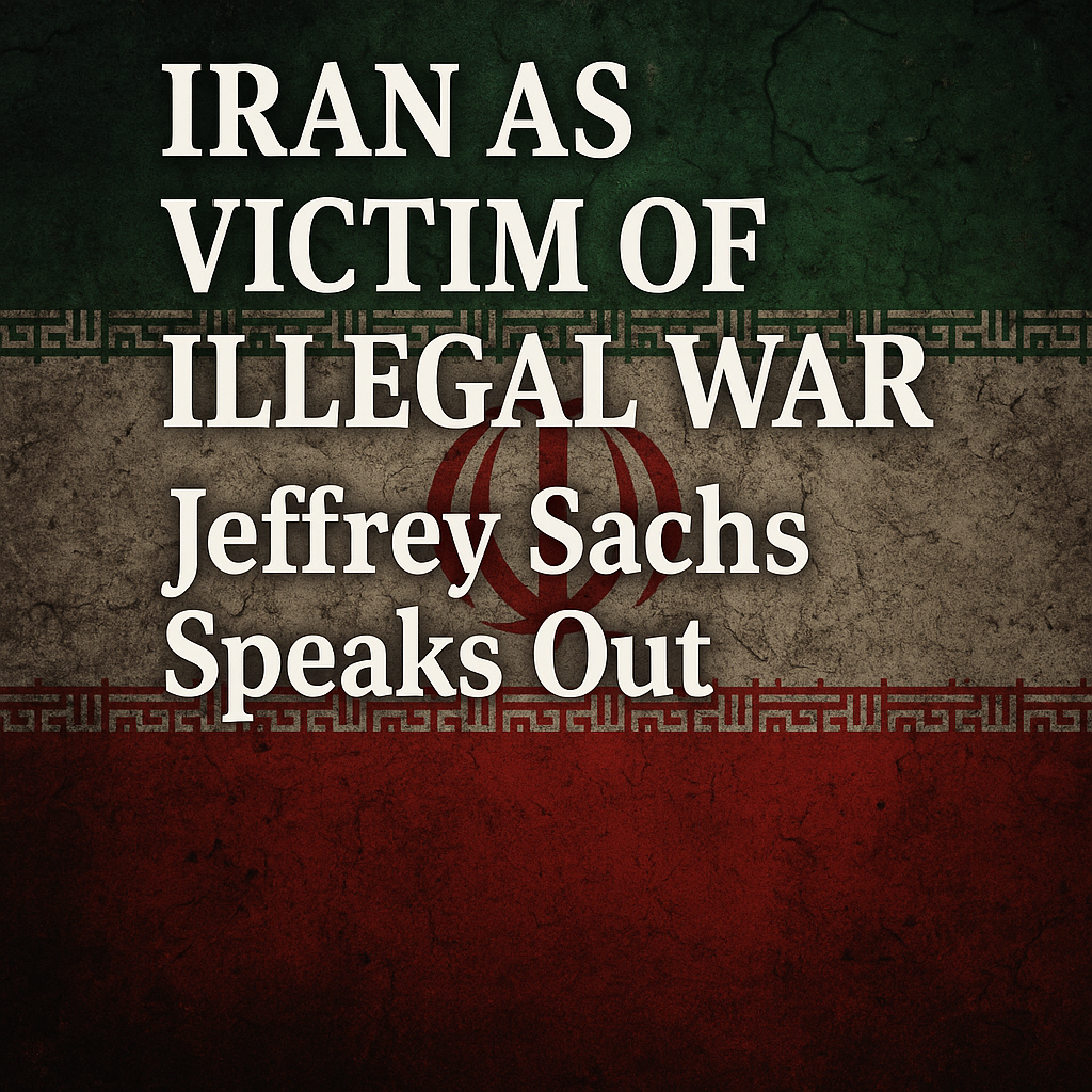 Illustration of Iran as Victim of Illegal War – Jeffrey Sachs Speaks Out