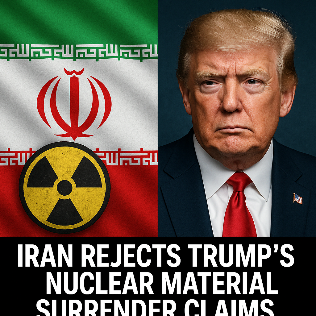 Illustration of Iran Rejects Trump’s Nuclear Material Surrender Claims