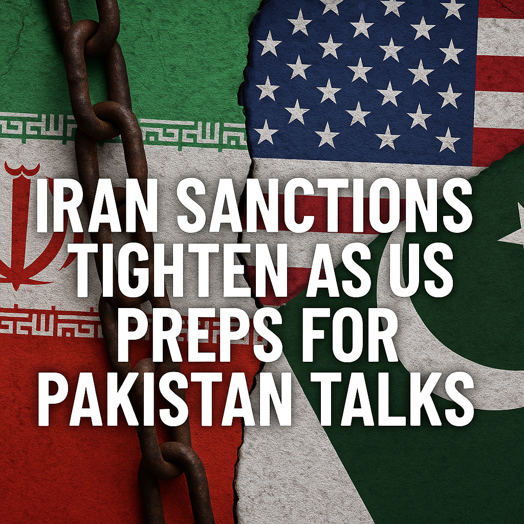 Illustration of Iran Sanctions Tighten as US Preps for Pakistan Talks