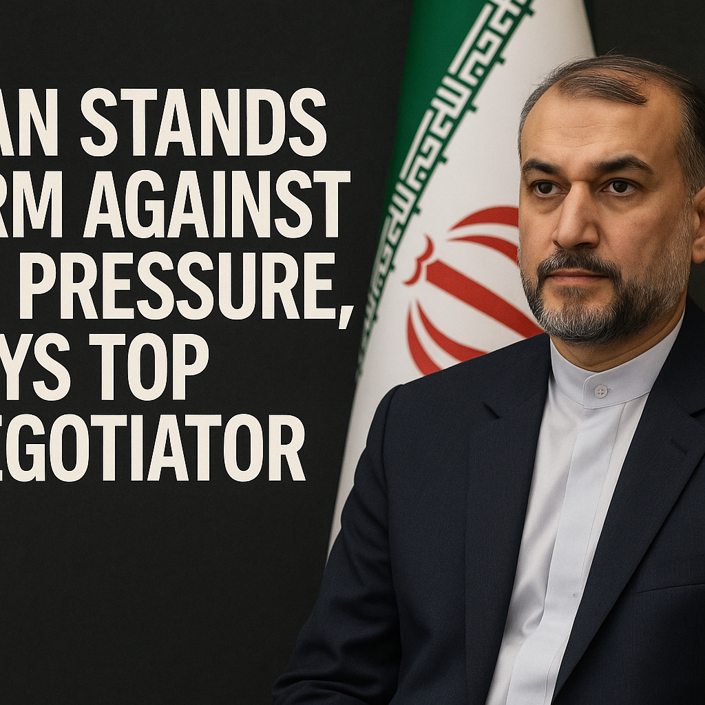 Illustration of Iran Stands Firm Against US Pressure, Says Top Negotiator