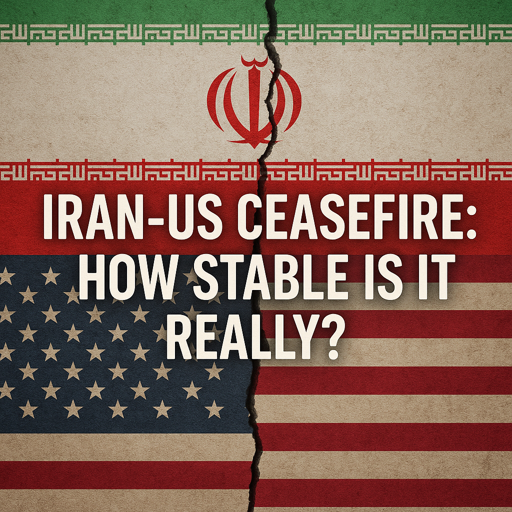 Illustration of Iran-US Ceasefire: How Stable is It Really?