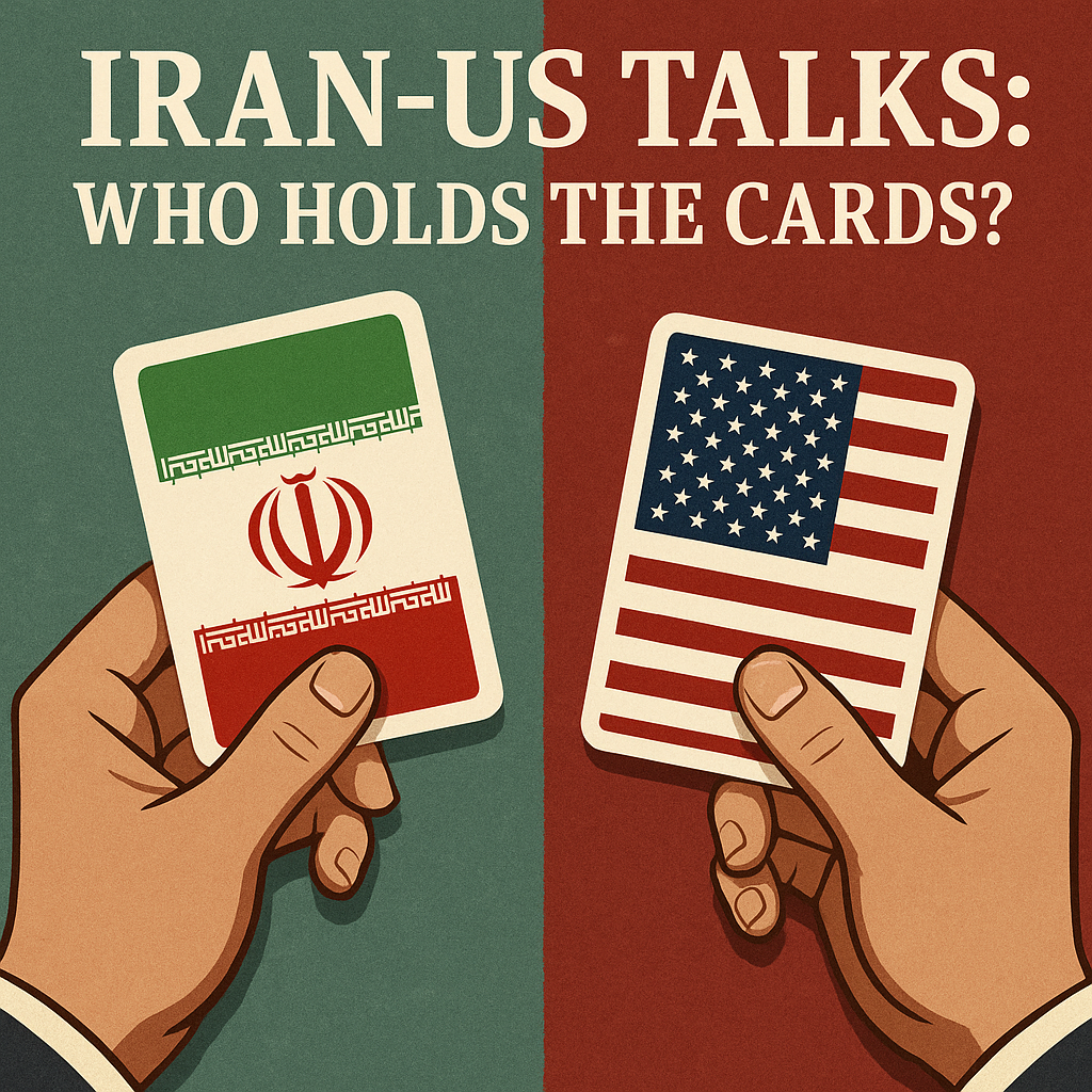 Illustration of Iran-US Talks: Who Holds the Cards?