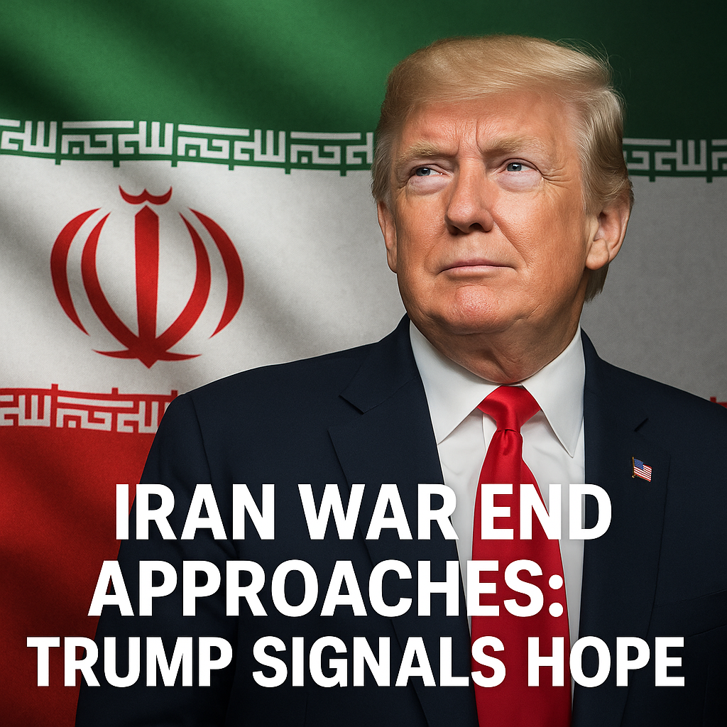 Illustration of Iran War End Approaches: Trump Signals Hope